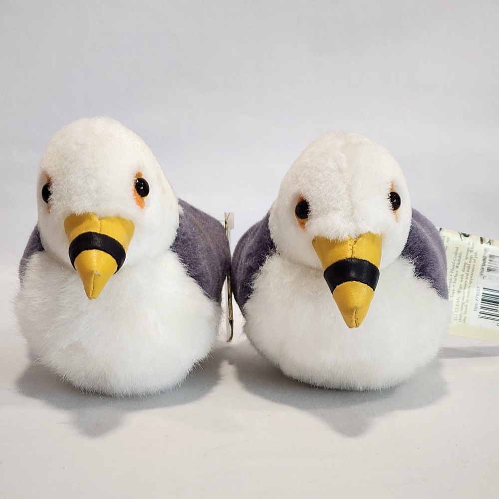 Wild Republic Audubon Birds California Gull Plush Set of 2 Waters Edge SOUND! - Picture 8 of 9